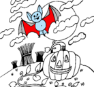 Dibujo Paisaje de Halloween pintado por Fiorella