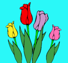 Dibujo Tulipanes pintado por catalinadiaz