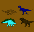 Dibujo Dinosaurios de tierra pintado por umita