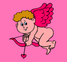 Dibujo Cupido pintado por ana