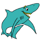 Dibujo Tiburón alegre pintado por isabella