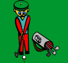 Dibujo Jugador de golf II pintado por izang
