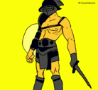 Dibujo Gladiador pintado por ana