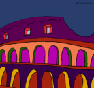 Dibujo Coliseo pintado por TETE