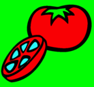 Dibujo Tomate pintado por METZTLI