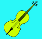 Dibujo Violín pintado por eduardocueva