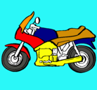 Dibujo Motocicleta pintado por O.P.B.