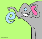 Dibujo Elefante pintado por Litzy