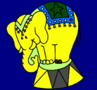 Dibujo Elefante actuando pintado por daray