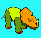 Dibujo Triceratops II pintado por oscar