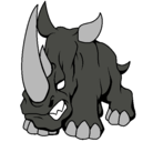 Dibujo Rinoceronte II pintado por bruno