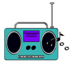 Dibujo Radio cassette 2 pintado por fatima