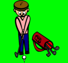 Dibujo Jugador de golf II pintado por Eric