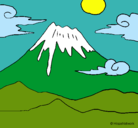 Dibujo Monte Fuji pintado por ANDRES
