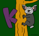 Dibujo Koala pintado por SELENE