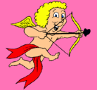Dibujo Cupido alegre pintado por dogor