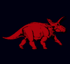 Dibujo Triceratops pintado por NAYARAORTEGACANO