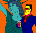 Dibujo Estados Unidos de América pintado por SkorpioN