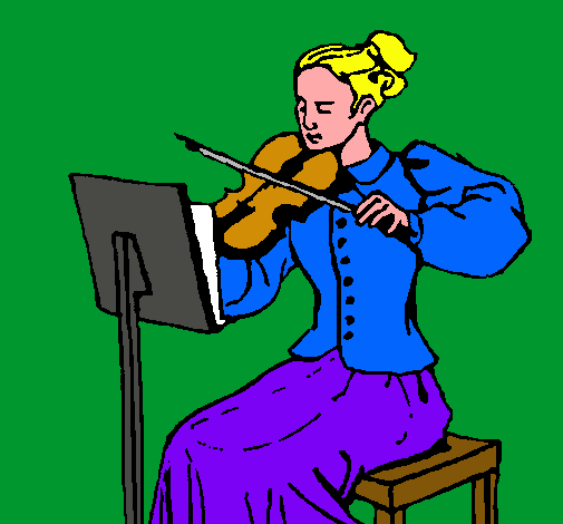 Dama violinista