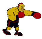 Dibujo Boxeador pintado por jardel