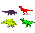 Dibujo Dinosaurios de tierra pintado por Roco