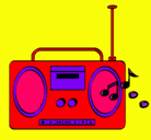 Dibujo Radio cassette 2 pintado por shilso