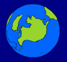 Dibujo Planeta Tierra pintado por nazarenayfabiana