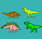 Dibujo Dinosaurios de tierra pintado por dejason