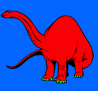 Dibujo Braquiosaurio II pintado por cristhian
