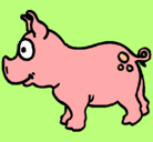 Dibujo Cerdo pintado por AGOSYari