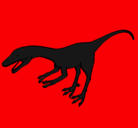 Dibujo Velociraptor II pintado por dino