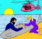 Dibujo Rescate ballena pintado por rosavirginia