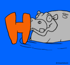 Dibujo Hipopótamo pintado por xvhgfttyyuuixxdsswqqzzzx
