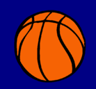 Dibujo Pelota de básquet pintado por basquetbol