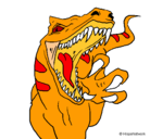 Dibujo Velociraptor II pintado por piolin