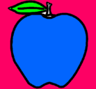 Dibujo manzana pintado por alhansantiago