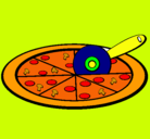 Dibujo Pizza pintado por ladiva