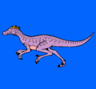 Dibujo Velociraptor pintado por plumifero