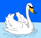 Dibujo Cisne en el agua pintado por lucíaymaría