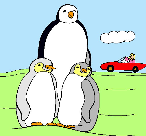 Familia pingüino