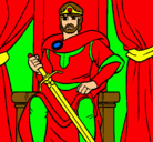 Dibujo Caballero rey pintado por Joelmisterio