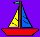 Dibujo Barco velero pintado por LEO2905