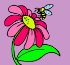 Dibujo Margarita con abeja pintado por bettylinda