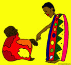 Dibujo Dos africanos pintado por TETE