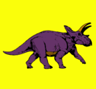 Dibujo Triceratops pintado por tiago