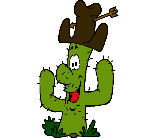 Cactus con sombrero