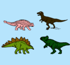 Dibujo Dinosaurios de tierra pintado por GONZALO