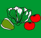 Dibujo Verduras pintado por MAHIA