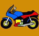 Dibujo Motocicleta pintado por supercan
