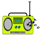 Dibujo Radio cassette 2 pintado por sandy